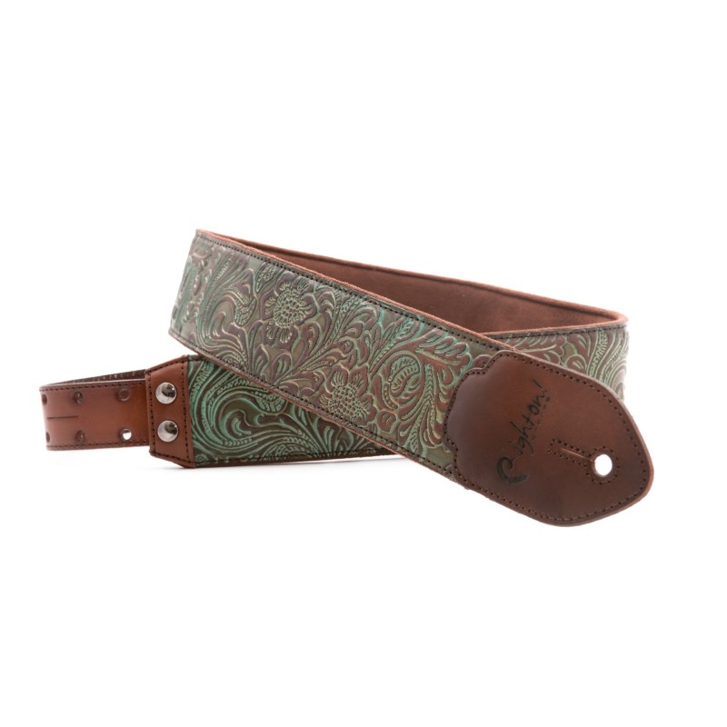 BLACKGUARD-TE - BANDOLERA GUITARRA RIGHTON 2017 LEATHERCRAFT BLACKGUARD TEAL