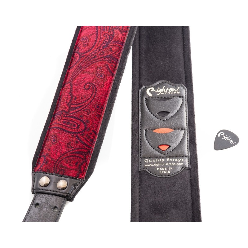 J-PAISLEY-VELVET-RD - BANDOLERA RIGHTON DE GUITARRA ELECTRICA SERIE JAZZ