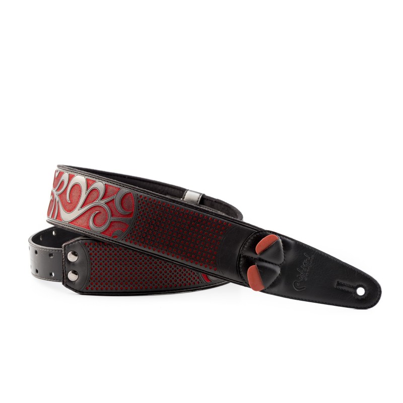 NASHVILLE-RD - BANDOLERA DE GUITARRA RIGHTON SERIE MOJO MODELO NASHVILLE RED 2019