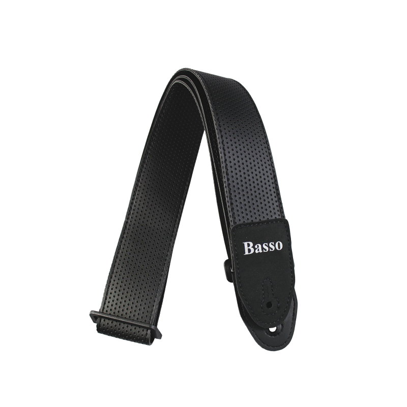 CORREA BASSO PARA GUITARRA Y BAJO SERIE SERIGRAFIADA NEGRA ULTRA RESISTENTE | MÚSICA BILBAO