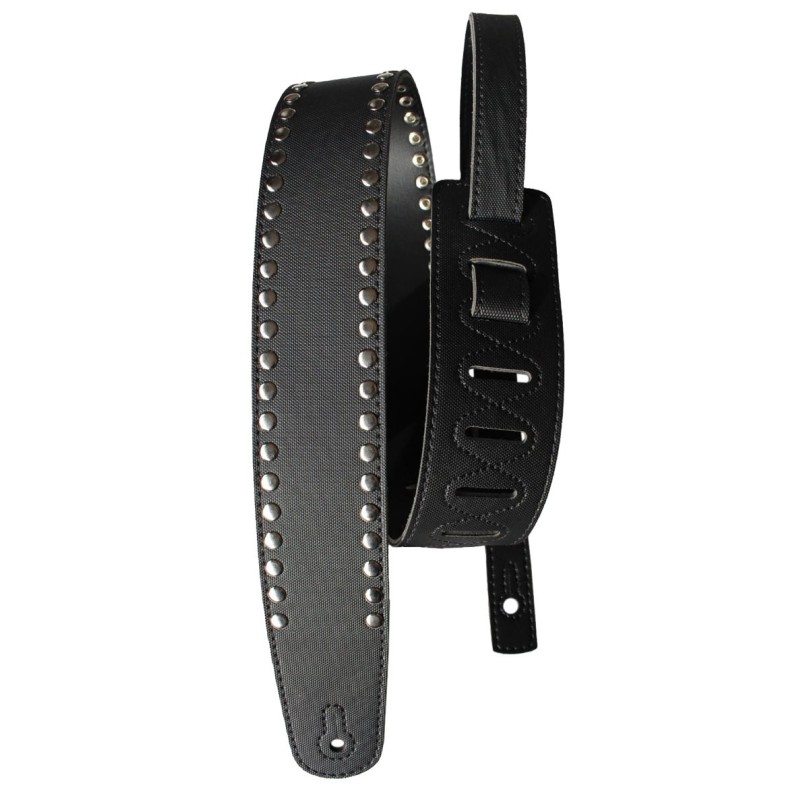 CORREA BASSO PARA GUITARRA Y BAJO NEGRA TACHUELAS | MÚSICA BILBAO