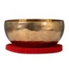 brass singing bowl 19cm, with mallet - felt ring - | MÚSICA BILBAO