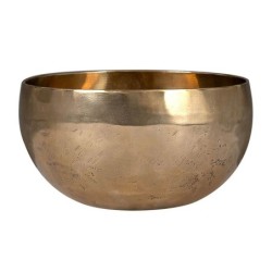 brass singing bowl 15cm, with mallet - felt ring - | MÚSICA BILBAO