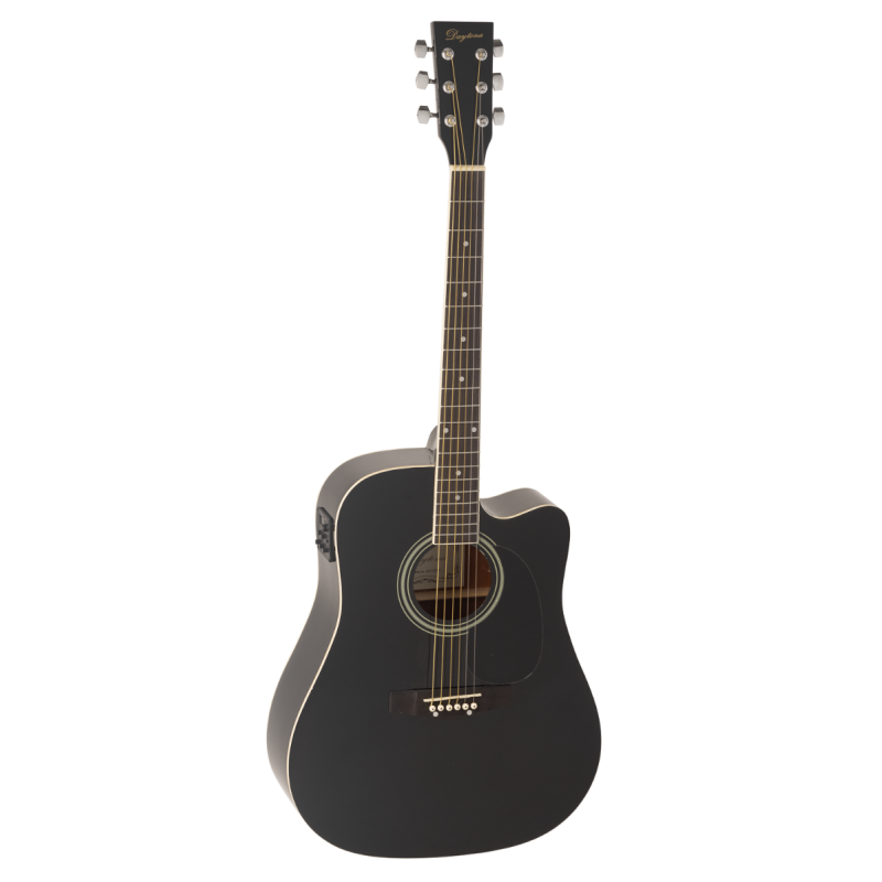 GUITARRA ACÚSTICA DAYTONA A411CE ELECTRIFICADA NEGRA