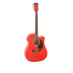 GUITARRA ACÚSTICA ELECTRIFICADA DAYTONA A401CERD ROJA