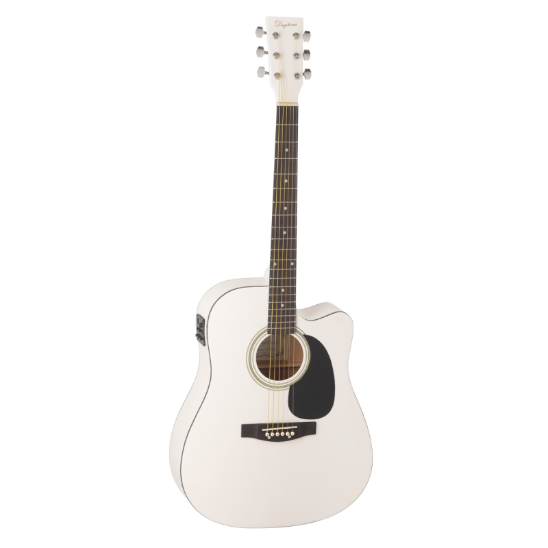 GUITARRA ACÚSTICA DAYTONA A411CE ELECTRIFICADA BLANCA