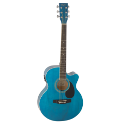 GUITARRA ACÚSTICA ELECTRIFICADA DAYTONA A401CEBL AZUL