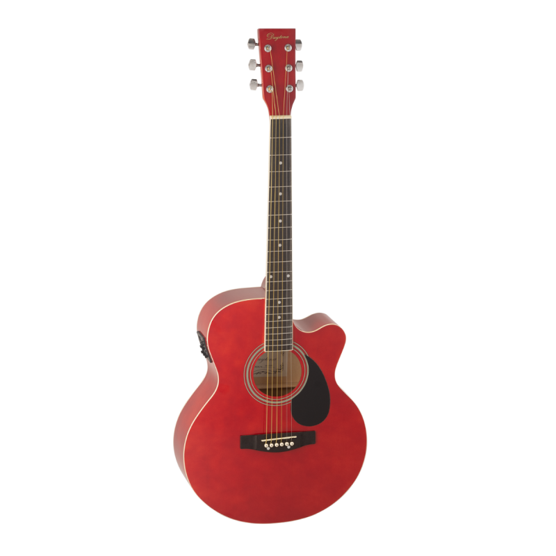 GUITARRA ACÚSTICA ELECTRIFICADA DAYTONA A401CERD ROJA