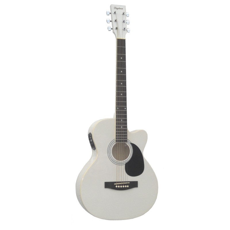 GUITARRA ACÚSTICA ELECTRIFICADA DAYTONA A401CEWH BLANCA