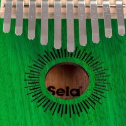 KALIMBA SELA DE CAOBA 10" VERDE | MÚSICA BILBAO