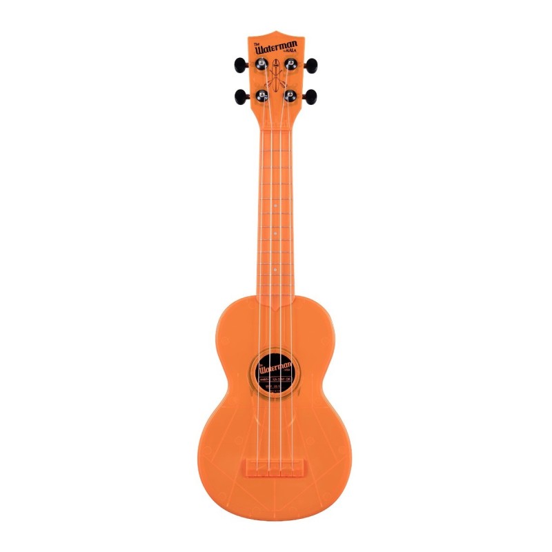 UKELELE KALA SOPRANO WATERMAN NARANJA TRANSPARENTE