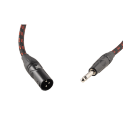 CABLE EK AUDIO TRENZADO DE TELA PARA MICRÓFONO JACK-XLR HEMBRA 9 METROS