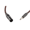 CABLE EK AUDIO TRENZADO DE TELA PARA MICRÓFONO JACK-XLR MACHO 9 METROS