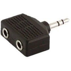 ADAPTADOR DUAL JACK MONO 1/4 HEMBRA X 2 JACK MONO 1/4 A089