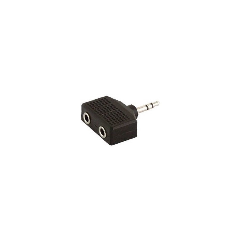 ADAPTADOR DUAL MINIJACK STEREO 3,5 MM HEMBRA X 2 - MINIJACK STEREO 3,5 MM A107