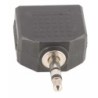 ADAPTADOR DUAL MINIJACK STEREO 3,5 MM HEMBRA X 2 - MINIJACK STEREO 3,5 MM A107