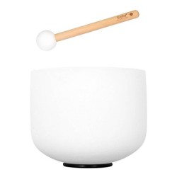 quartz crystal singing bowl 9 440Hz A, with malle" | MÚSICA BILBAO