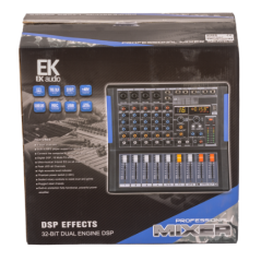 MESA DE MEZCLAS EK AUDIO AMPLIFICADA Y CON EFECTOS KW06A