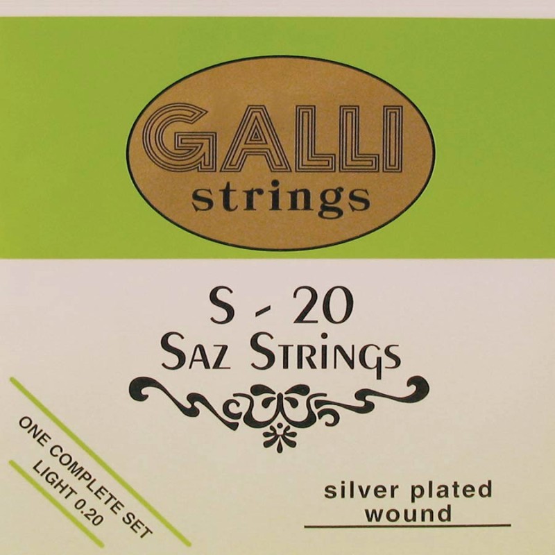 string set saz, silverplated light 008-008-012-014 | MÚSICA BILBAO