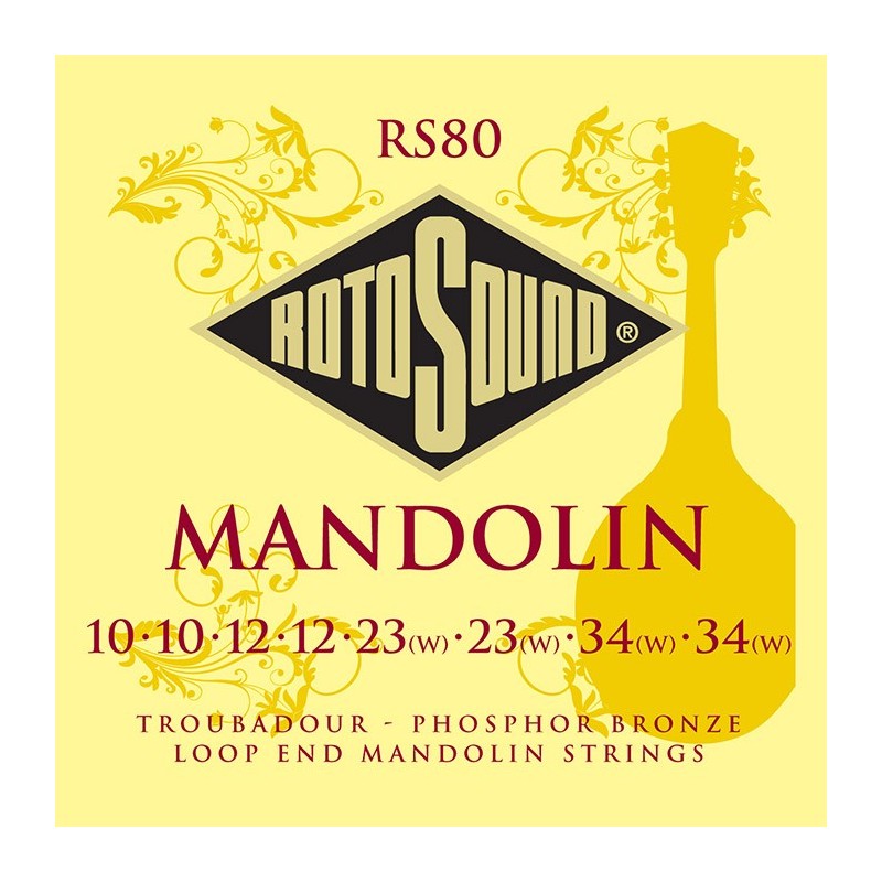 JUEGO DE CUERDAS ROTOSOUND PARA MANDOLINA RS80 | MÚSICA BILBAO