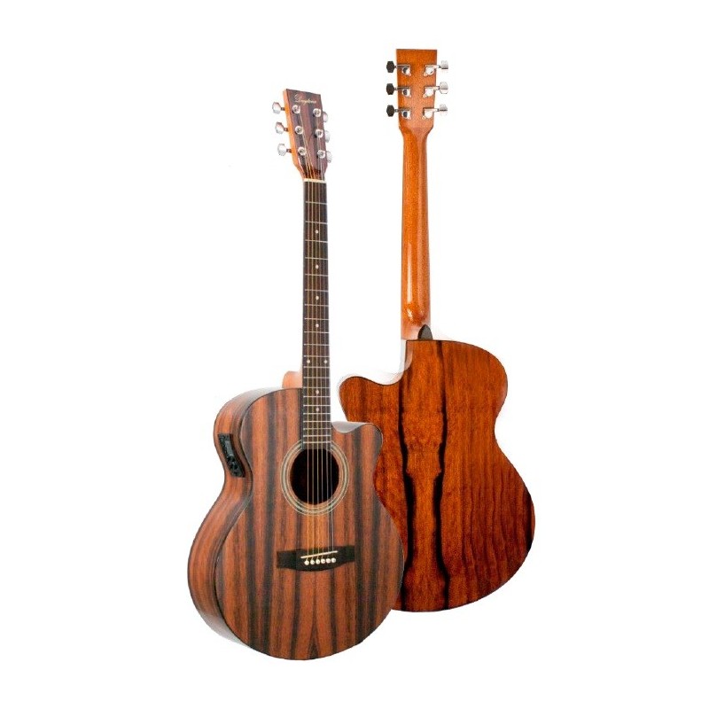 GUITARRA ACÚSTICA DAYTONA ELECTRIFICADA A401CE MINI JUMBO ÉBANO