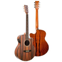 GUITARRA ACÚSTICA DAYTONA ELECTRIFICADA A401CE MINI JUMBO ÉBANO