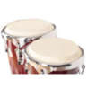 CONGAS JINBAO 8" + 9" ACABADO ROJO