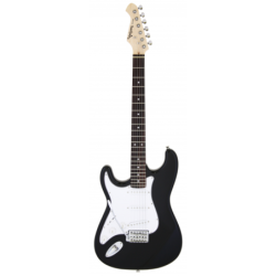 GUITARRA ELÉCTRICA ARIA TIPO STRATOCASTER ZURDA SERIE STG-003 NEGRA