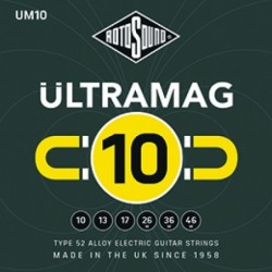 JUEGO DE CUERDAS ROTOSOUND ULTRAMAG PARA GUITARRA ELÉCTRICA UM10