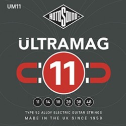 JUEGO DE CUERDAS ROTOSOUND ULTRAMAG PARA GUITARRA ELÉCTRICA UM11