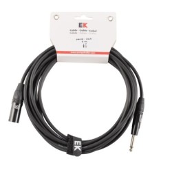 CABLE EK AUDIO PARA MICRÓFONO JACK - XLR MACHO 6 M | MÚSICA BILBAO