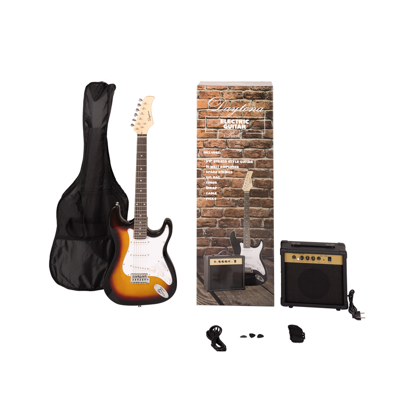 PACK DE GUITARRA ELÉCTRICA DAYTONA TIPO STRATOCASTER SOMBREADO