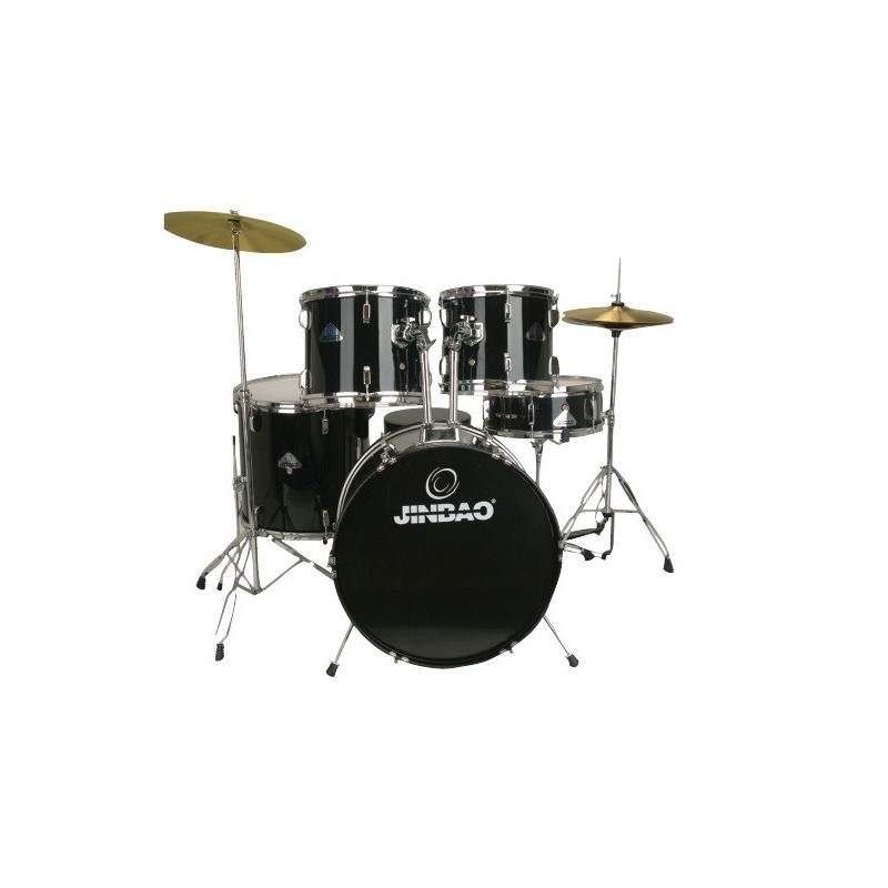 BATERÍA JINBAO PO605 STAGE 20 JAZZ NEGRA | MÚSICA BILBAO