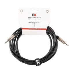 CABLE EK AUDIO MINI JACK STEREO - MINI JACK STEREO METÁLICO 3 M | MÚSICA BILBAO