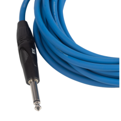 CABLE EK AUDIO PARA GUITARRA JACK RECTO-ACODADO 3M AZUL | MÚSICA BILBAO