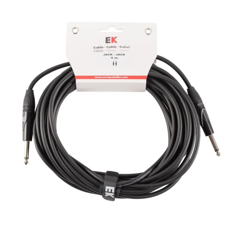 CABLE EK AUDIO PARA GUITARRA JACK-JACK 9 M | MÚSICA BILBAO
