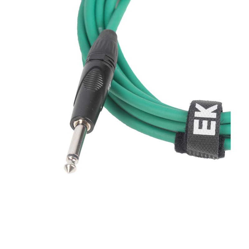 CABLE EK AUDIO PARA GUITARRA JACK RECTO-RECTO 3M VERDE | MÚSICA BILBAO