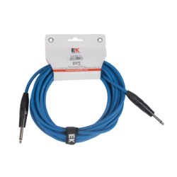 CABLE EK AUDIO PARA GUITARRA JACK RECTO-RECTO 3M AZUL | Música Bilbao