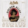 JUEGO DE CUERDAS PARA GUITARRA ACÚSTICA LA BELLA GOLDEN ALLOY CUSTOM LIGHT 11-52