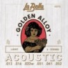 JUEGO DE CUERDAS PARA GUITARRA ACÚSTICA LA BELLA GOLDEN ALLOY LIGHT 12-52