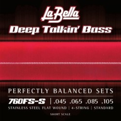 JUEGO DE CUERDAS PARA BAJO DEEP TALKIN´BLACK NYLON LIGHT