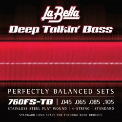 JUEGO DE CUERDAS PARA BAJO DEEP TALKIN´BLACK NYLON STANDARD