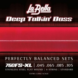 JUEGO DE CUERDAS PARA BAJO DEEP TALKIN´BLACK NYLON 6 CUERDAS