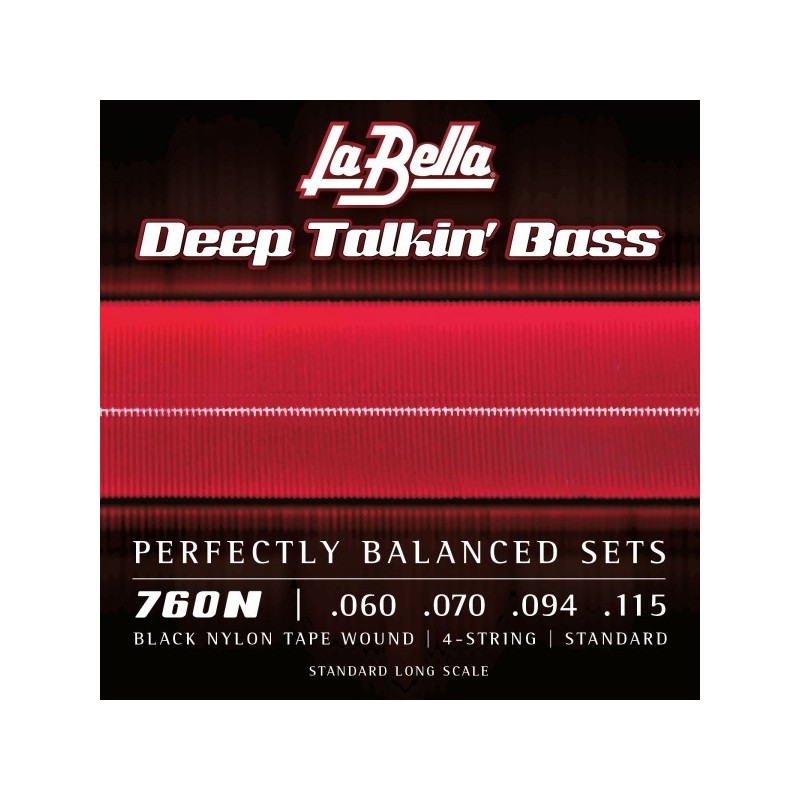 JUEGO DE CUERDAS PARA BAJO DEEP TALKIN´BLACK NYLON STANDARD