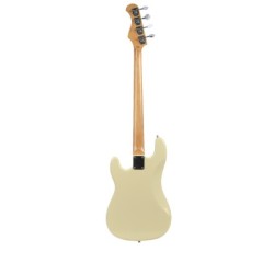 BAJO ELÉCTRICO PRECISIÓN BASS DE PRODIPE SERIE PB80 BLANCO VINTAGE | MÚSICA BILBAO