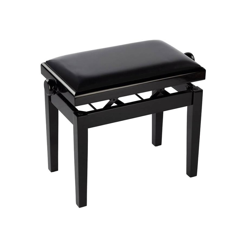BANCO PIANO BOSTON DELUXE AJUSTABLE NEGRO BRILLO | MÚSICA BILBAO