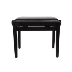 BANCO PIANO BOSTON AJUSTABLE NEGRO BRILLANTE VINILO | MÚSICA BILBAO