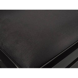 BANCO PIANO BOSTON AJUSTABLE NEGRO TERCIOPELO | MÚSICA BILBAO