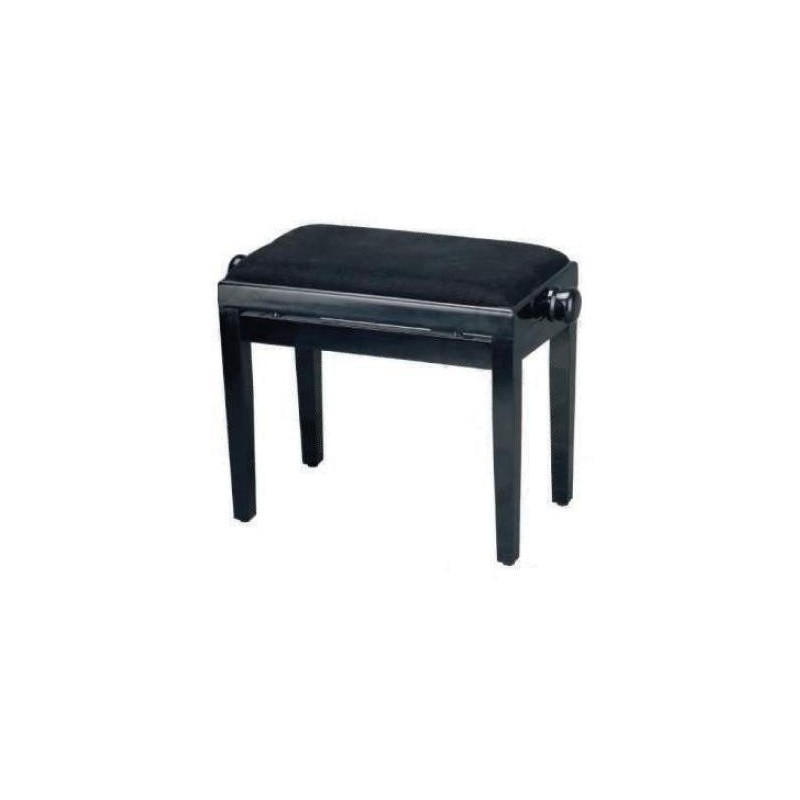 BANQUETA REGULABLE PARA PIANO NEGRO BRILLO | MÚSICA BILBAO