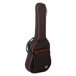 FUNDA EK PARA GUITARRA CLÁSICA CADETE 3/4 DE 10mm ROJA